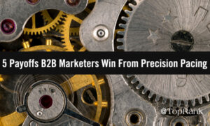 Read more about the article 5 Payoffs B2B Marketers Win From Precision Pacing –