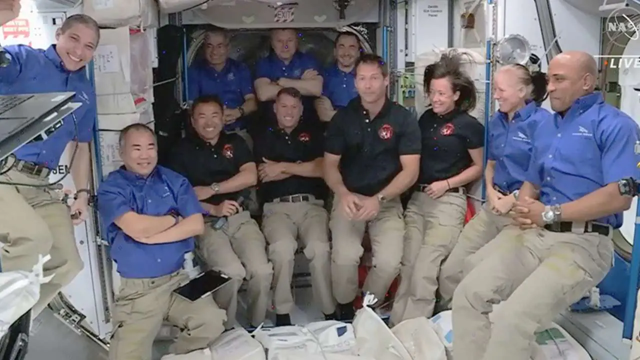 Read more about the article Eleven astronauts and cosmonauts crammed into ISS, the biggest ‘crowd’ in over a decade- Technology News, FP