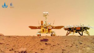 Read more about the article CNSA’s Zhurong rover, lander click selfie with dusty Martian surface in the background- Technology News, FP