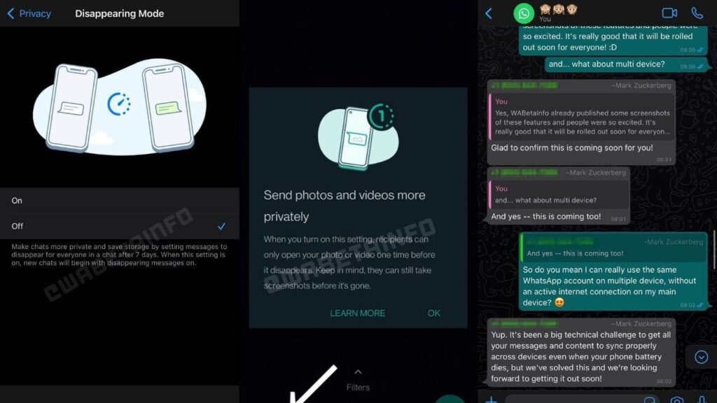WhatsApp to soon get multi-device support and disappearing mode