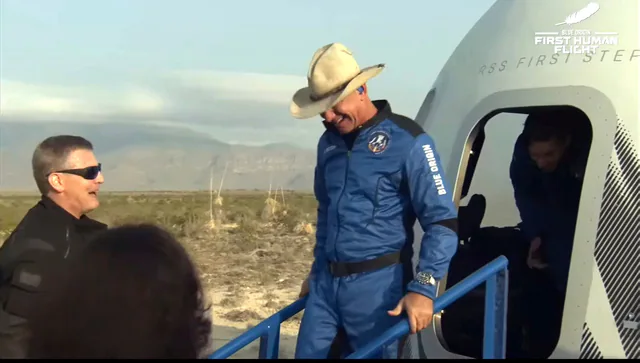 Read more about the article ‘Best day ever’ says Jeff Bezos after Blue Origin’s first passenger spaceflight returns safely to Earth- Technology News, FP