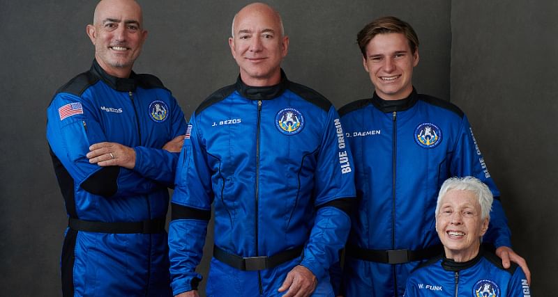 You are currently viewing Jeff Bezos and 3 others take maiden flight to space on Blue Origin’s New Shepard