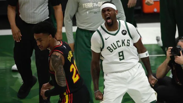 Read more about the article Without Giannis Antetokounmpo, Bucks beat Hawks 123-112 for 3-2 series lead-Sports News , FP