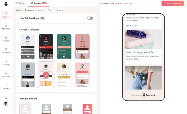 You are currently viewing Link-in-bio monetization platform Snipfeed raises a $5.5M seed round – TechCrunch