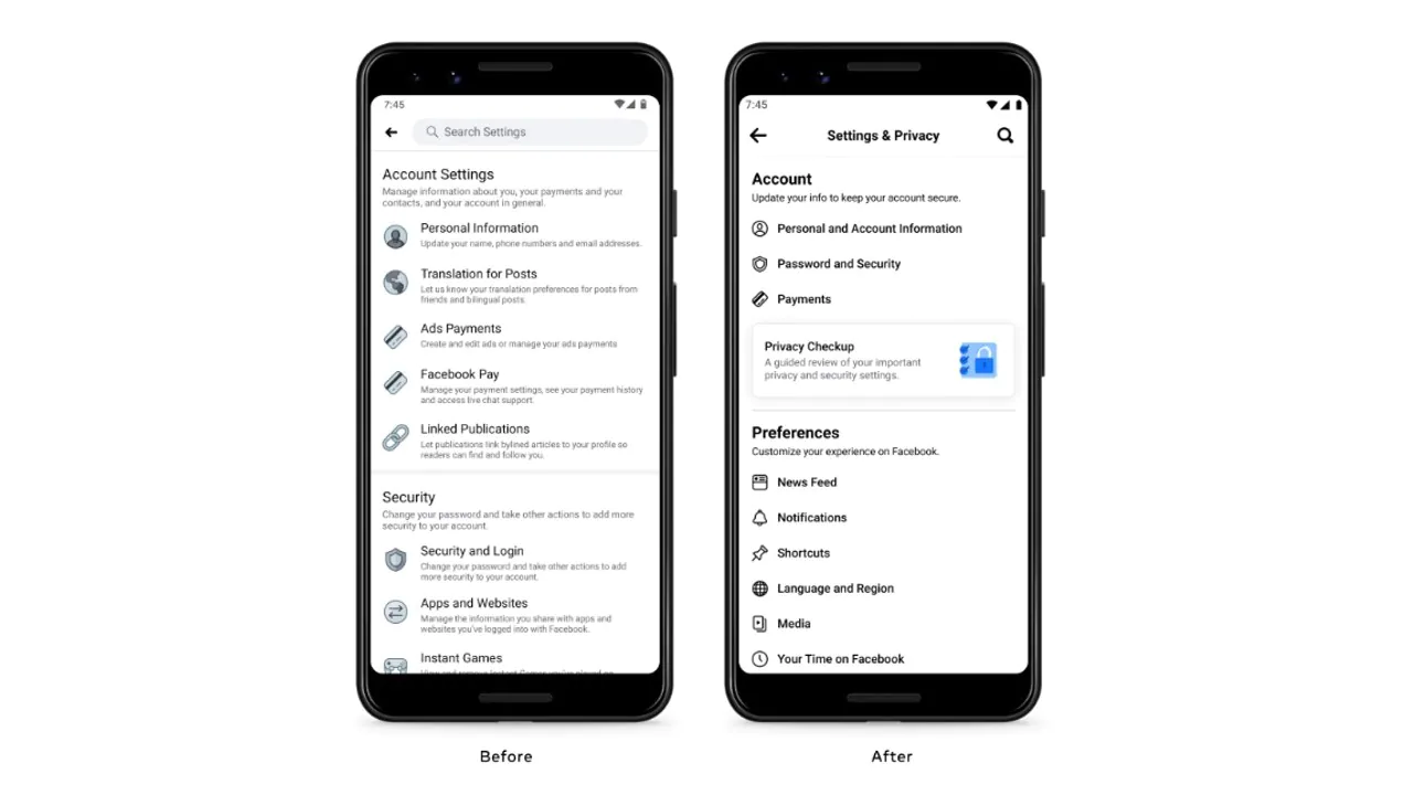 Read more about the article Facebook revamps Settings page of the mobile app for better user experience- Technology News, FP