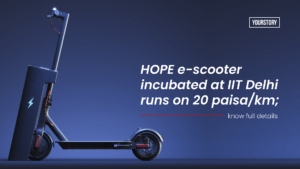 Read more about the article IIT Delhi’s e-scooter ‘Hope’ runs at just 20 paisa/km
