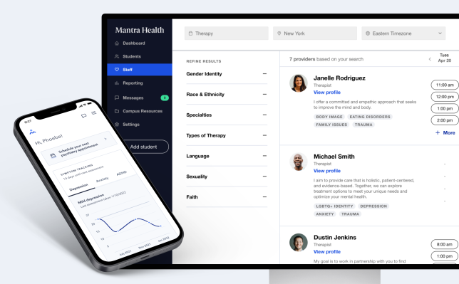 You are currently viewing Mantra Health raises $22M to scale its digital mental health clinic for young adults – TechCrunch
