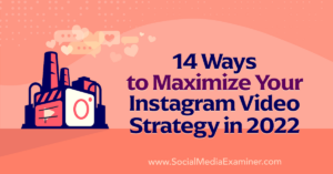 Read more about the article 14 Ways to Maximize Your Instagram Video Strategy in 2022