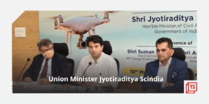 Read more about the article Civil aviation minister Jyotiraditya Scindia launches NITI Aayog’s experience studio on drones