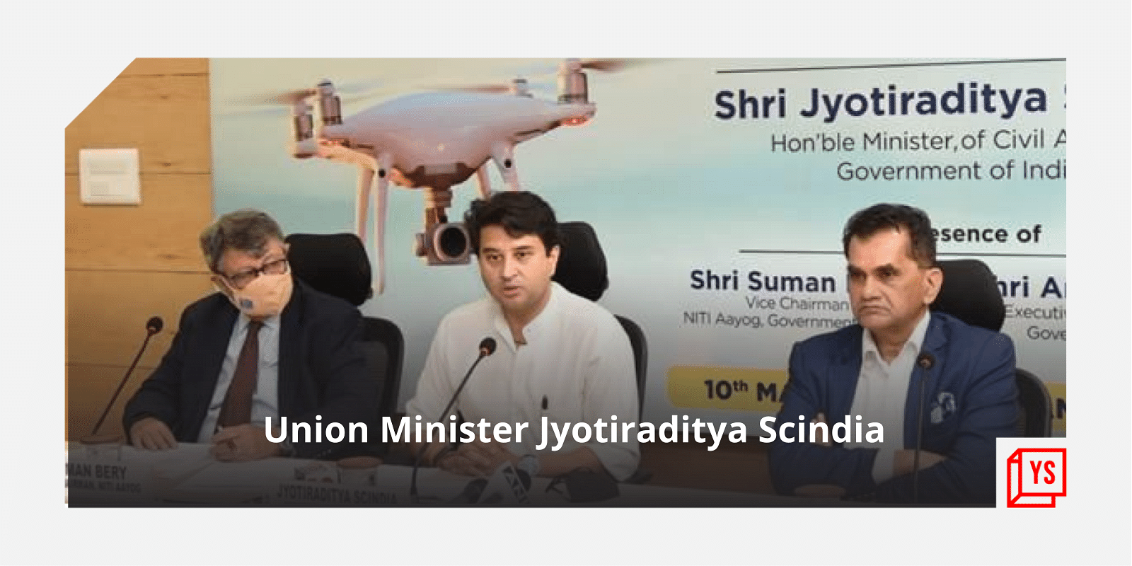 You are currently viewing Civil aviation minister Jyotiraditya Scindia launches NITI Aayog’s experience studio on drones