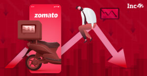 Read more about the article Zomato Stock Price Falls Below INR 60, Erodes INR 88,000 Cr Off M-Cap