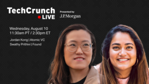 Read more about the article Found’s Swathy Prithivi and Atomic’s Jordan Kong on TechCrunch Live – TechCrunch