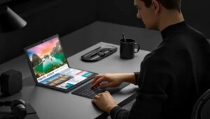Read more about the article Asus launches Zenbook 17 OLED, an all-screen foldable tablet PC that turns into a laptop- Technology News, FP