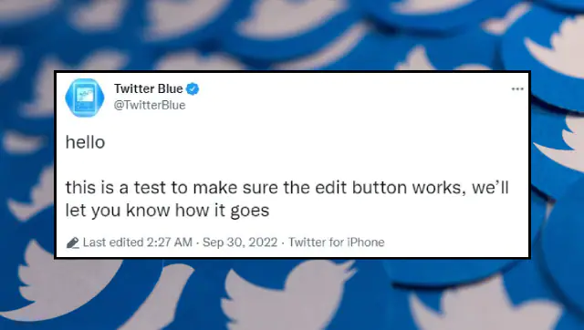 You are currently viewing Platform’s Twitter Blue handle sends out the first edited tweet- Technology News, FP