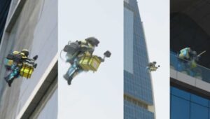 Read more about the article Video of a man flying using a jetpack to deliver food goes viral- Technology News, FP
