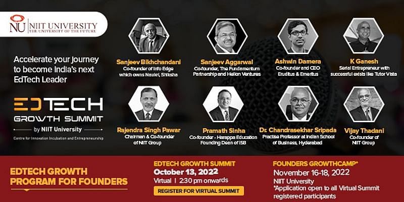 You are currently viewing How NIIT university aims to empower edtech startups through EdTech Growth Summit