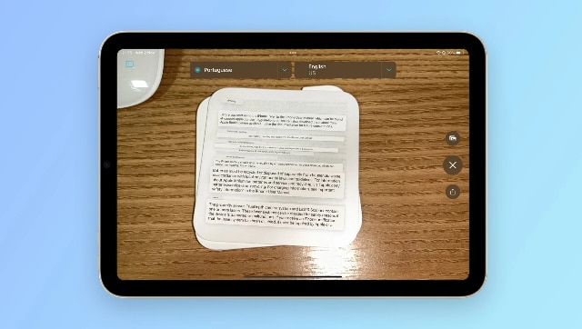 You are currently viewing How to translate text with camera on your iPad with iPadOS 16- Technology News, FP