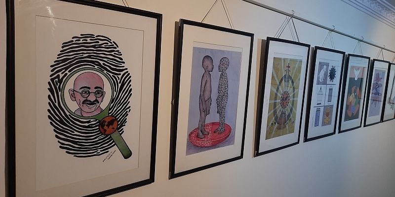 You are currently viewing A creative showcase of cartoonist and art teacher Malatesh Garadimani