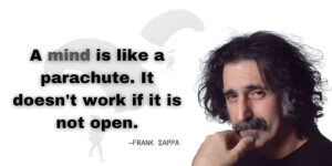 Read more about the article Open Minds, Great Heights: A Dive into Zappa's Parachute Metaphor