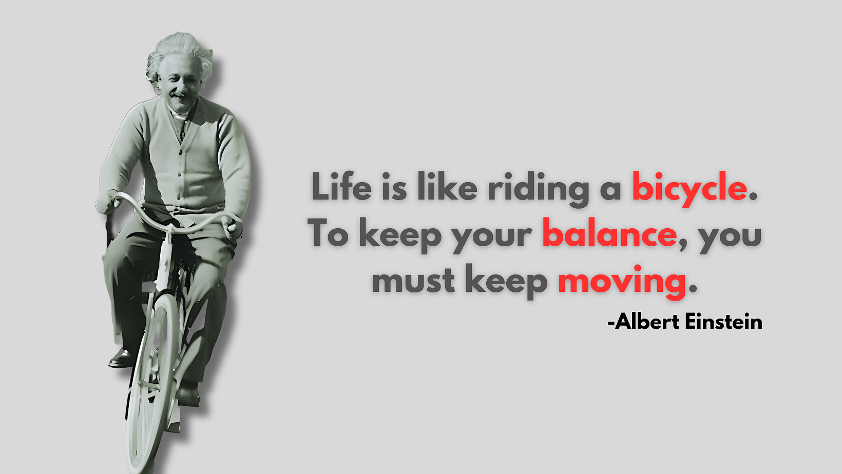 You are currently viewing How Einstein’s Bicycle Metaphor Can Transform Your Life