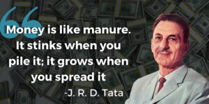 Read more about the article Wealth Wisdom 101: J.R.D Tata's Golden Rule for Prosperity