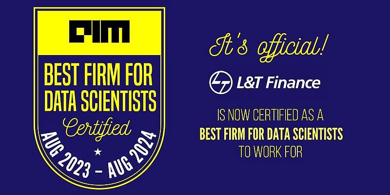 You are currently viewing L&T Finance is Certified as a Best Firm for Data Scientists by AIM