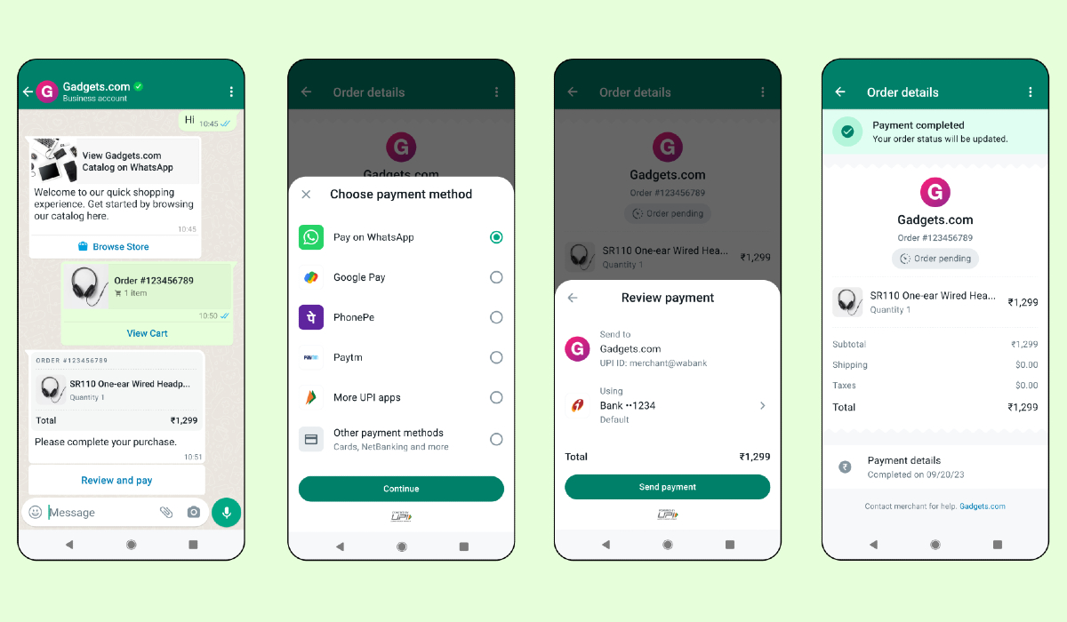 You are currently viewing WhatsApp users in India can now pay businesses with credit card, other UPI apps