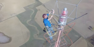Read more about the article Sky-High Bulb Changer: Meet Kevin Schmidt at 1,500 Feet