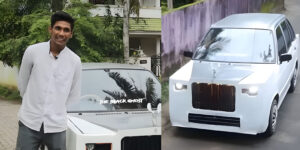 Read more about the article Teen Transforms Maruti Into Mini Rolls Royce for rs45,000