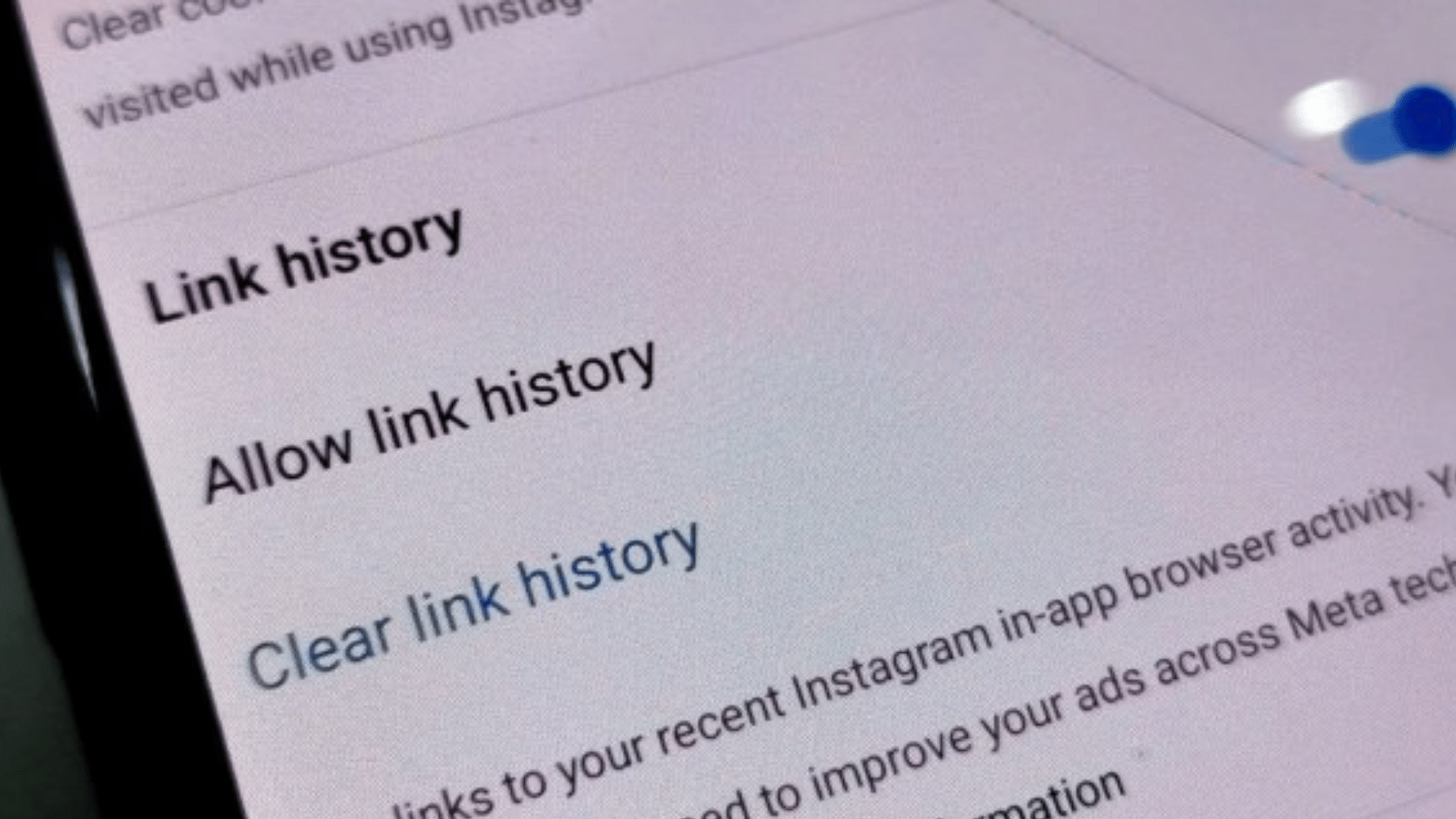 You are currently viewing Meta's Link History feature: How to disable and opt-out
