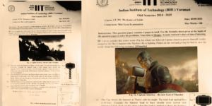 Read more about the article IIT Varanasi Exam Features Marvel’s Captain America vs Thanos Scene Question for 10-Marks