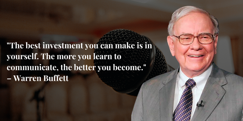 You are currently viewing How Warren Buffett overcame his fear of public speaking